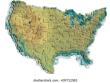 Abstract United States Map Stock Vector (Royalty Free) 439712383 ...