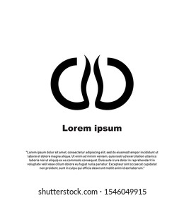 Abstract unity business logo vector design template