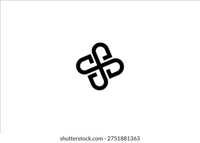 Abstract Unity Logo | Minimalist Geometric Symbol Representing Balance, Connection and Modern Design