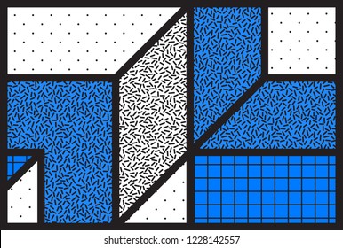 Abstract universal geometric vector background with minimal line shapes. Simple  textures backdrop