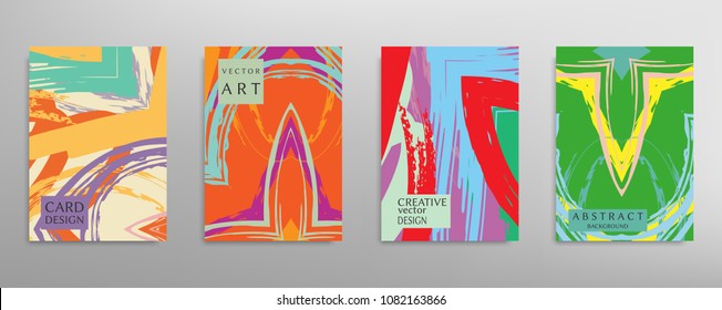 Abstract universal grunge art texture, web header template. Collage page, design for card, invitation, brochure brush strokes style, banner idea, book cover, booklet print, flyer sheet a4