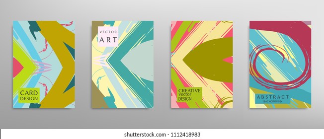 Abstract universal grunge art texture, web header template. Collage page, design for card, invitation, brochure brush strokes style, banner idea, book cover, booklet print, flyer sheet a4
