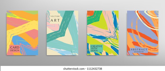 Abstract universal grunge art texture, web header template. Collage page, design for card, invitation, brochure brush strokes style, banner idea, book cover, booklet print, flyer sheet a4