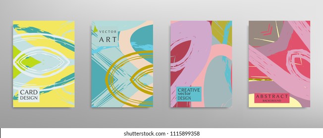 Abstract universal grunge art texture, web header template. Collage page, design for card, invitation, brochure brush strokes style, banner idea, book cover, booklet print, flyer sheet a4