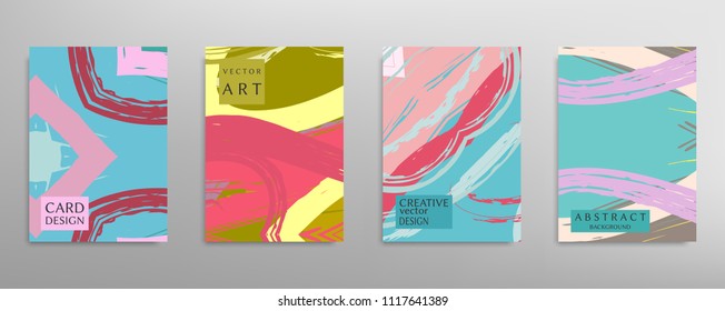 Abstract universal grunge art texture, web header template. Collage page, design for card, invitation, brochure brush strokes style, banner idea, book cover, booklet print, flyer sheet a4