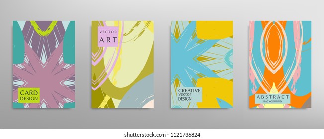 Abstract universal grunge art texture, web header template. Collage page, design for card, invitation, brochure brush strokes style, banner idea, book cover, booklet print, flyer sheet a4
