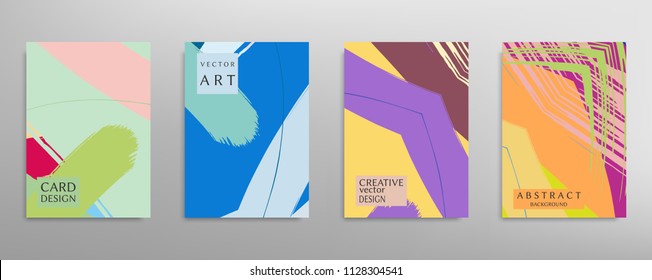 Abstract universal grunge art texture, web header template. Collage page, design for card, invitation, brochure brush strokes style, banner idea, book cover, booklet print, flyer sheet a4