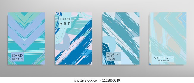 Abstract universal grunge art texture, web header template. Collage page, design for card, invitation, brochure brush strokes style, banner idea, book cover, booklet print, flyer sheet a4