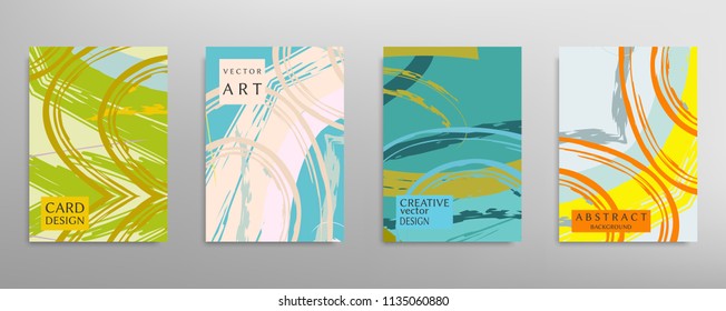 Abstract universal grunge art texture, web header template. Collage page, design for card, invitation, brochure brush strokes style, banner idea, book cover, booklet print, flyer sheet a4