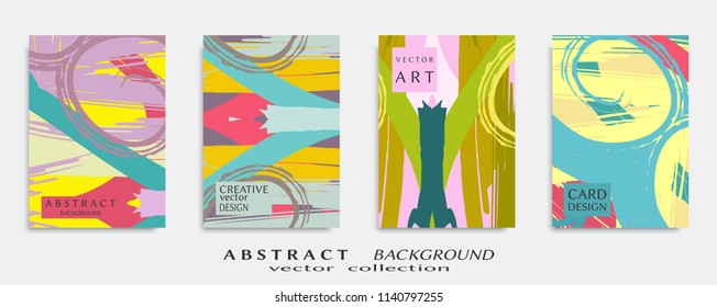 Abstract universal grunge art texture, web header template. Collage page, design for card, invitation, brochure brush strokes style, banner idea, book cover, booklet print, flyer sheet a4