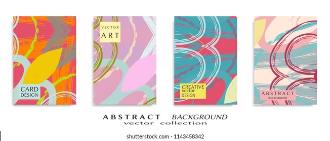 Abstract universal grunge art texture, web header template. Collage page, design for card, invitation, brochure brush strokes style, banner idea, book cover, booklet print, flyer sheet a4
