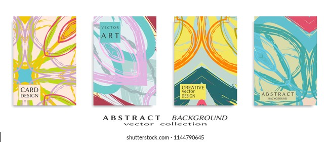 Abstract universal grunge art texture, web header template. Collage page, design for card, invitation, brochure brush strokes style, banner idea, book cover, booklet print, flyer sheet a4