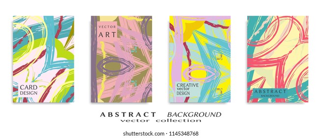 Abstract universal grunge art texture, web header template. Collage page, design for card, invitation, brochure brush strokes style, banner idea, book cover, booklet print, flyer sheet a4
