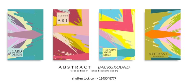 Abstract universal grunge art texture, web header template. Collage page, design for card, invitation, brochure brush strokes style, banner idea, book cover, booklet print, flyer sheet a4