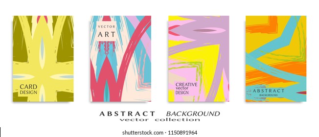 Abstract universal grunge art texture, web header template. Collage page, design for card, invitation, brochure brush strokes style, banner idea, book cover, booklet print, flyer sheet a4