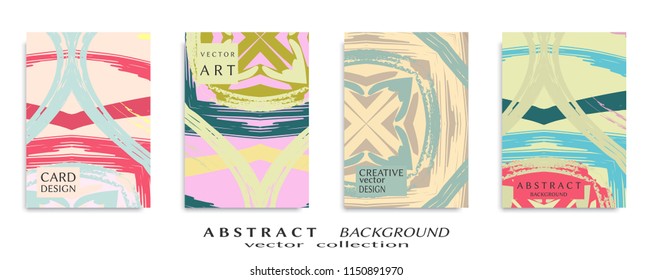 Abstract universal grunge art texture, web header template. Collage page, design for card, invitation, brochure brush strokes style, banner idea, book cover, booklet print, flyer sheet a4