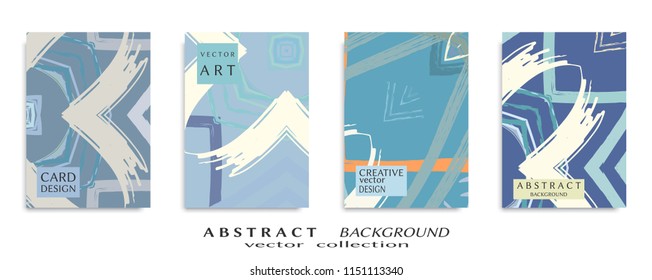 Abstract universal grunge art texture, web header template. Collage page, design for card, invitation, brochure brush strokes style, banner idea, book cover, booklet print, flyer sheet a4
