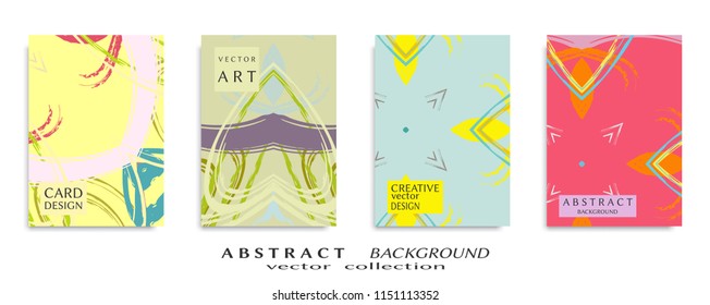 Abstract universal grunge art texture, web header template. Collage page, design for card, invitation, brochure brush strokes style, banner idea, book cover, booklet print, flyer sheet a4