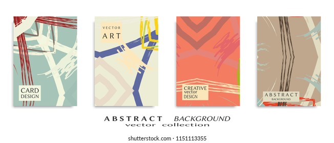 Abstract universal grunge art texture, web header template. Collage page, design for card, invitation, brochure brush strokes style, banner idea, book cover, booklet print, flyer sheet a4