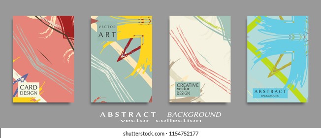 Abstract universal grunge art texture, web header template. Collage page, design for card, invitation, brochure brush strokes style, banner idea, book cover, booklet print, flyer sheet a4