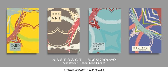 Abstract universal grunge art texture, web header template. Collage page, design for card, invitation, brochure brush strokes style, banner idea, book cover, booklet print, flyer sheet a4