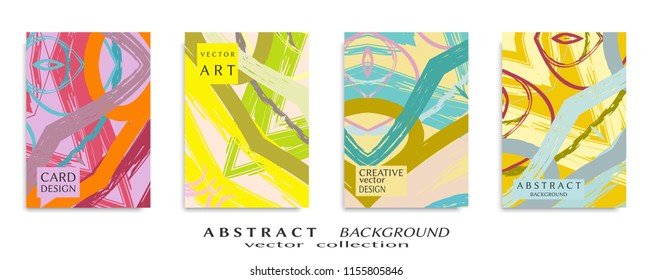 Abstract universal grunge art texture, web header template. Collage page, design for card, invitation, brochure brush strokes style, banner idea, book cover, booklet print, flyer sheet a4