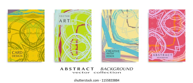 Abstract universal grunge art texture, web header template. Collage page, design for card, invitation, brochure brush strokes style, banner idea, book cover, booklet print, flyer sheet a4