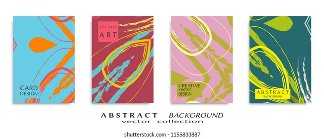 Abstract universal grunge art texture, web header template. Collage page, design for card, invitation, brochure brush strokes style, banner idea, book cover, booklet print, flyer sheet a4