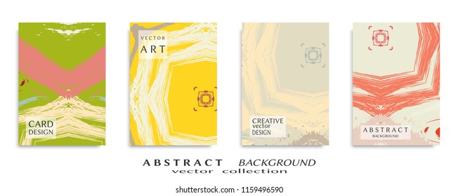 Abstract universal grunge art texture, web header template. Collage page, design for card, invitation, brochure brush strokes style, banner idea, book cover, booklet print, flyer sheet a4