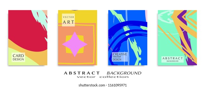 Abstract universal grunge art texture, web header template. Collage page, design for card, invitation, brochure brush strokes style, banner idea, book cover, booklet print, flyer sheet a4