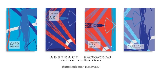 Abstract universal grunge art texture, web header template. Collage page, design for card, invitation, brochure brush strokes style, banner idea, book cover, booklet print, flyer sheet a4