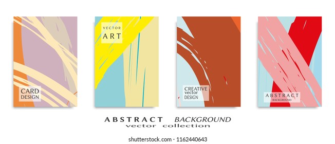 Abstract universal grunge art texture, web header template. Collage page, design for card, invitation, brochure brush strokes style, banner idea, book cover, booklet print, flyer sheet a4