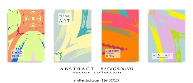Abstract universal grunge art texture, web header template. Collage page, design for card, invitation, brochure brush strokes style, banner idea, book cover, booklet print, flyer sheet a4