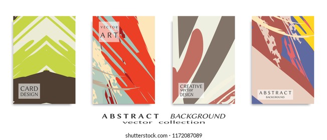 Abstract universal grunge art texture, web header template. Collage page, design for card, invitation, brochure brush strokes style, banner idea, book cover, booklet print, flyer sheet a4