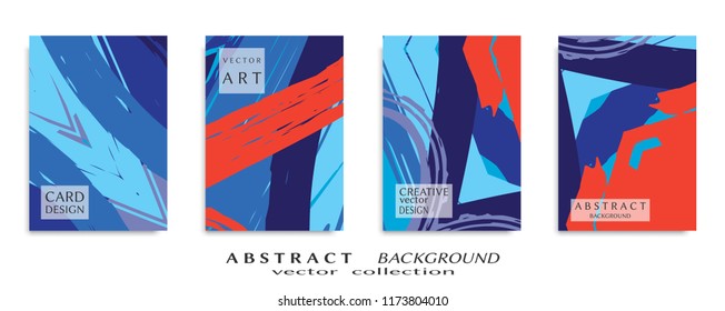 Abstract universal grunge art texture, web header template. Collage page, design for card, invitation, brochure brush strokes style, banner idea, book cover, booklet print, flyer sheet a4