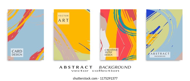 Abstract universal grunge art texture, web header template. Collage page, design for card, invitation, brochure brush strokes style, banner idea, book cover, booklet print, flyer sheet a4