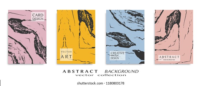 Abstract universal grunge art texture, web header template. Collage page, design for card, invitation, brochure brush strokes style, banner idea, book cover, booklet print, flyer sheet a4