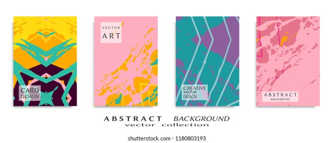 Abstract universal grunge art texture, web header template. Collage page, design for card, invitation, brochure brush strokes style, banner idea, book cover, booklet print, flyer sheet a4