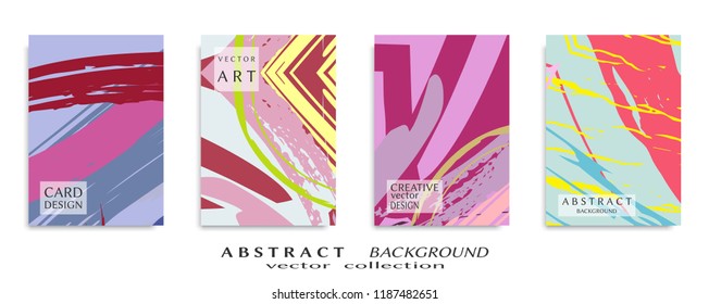 Abstract universal grunge art texture, web header template. Collage page, design for card, invitation, brochure brush strokes style, banner idea, book cover, booklet print, flyer sheet a4