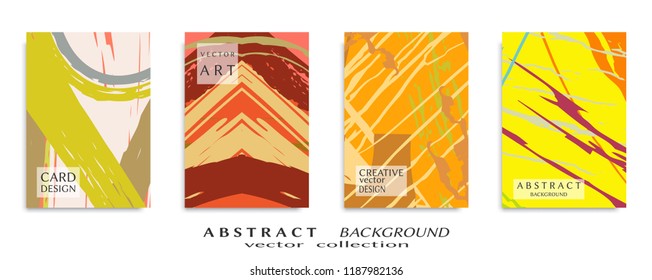 Abstract universal grunge art texture, web header template. Collage page, design for card, invitation, brochure brush strokes style, banner idea, book cover, booklet print, flyer sheet a4