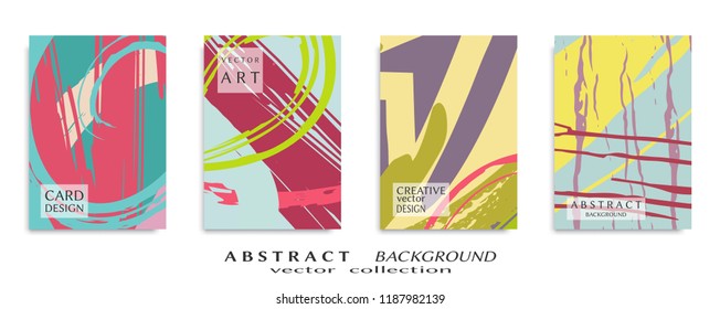 Abstract universal grunge art texture, web header template. Collage page, design for card, invitation, brochure brush strokes style, banner idea, book cover, booklet print, flyer sheet a4