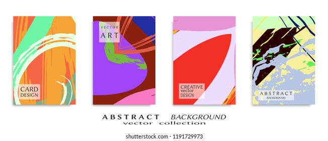 Abstract universal grunge art texture, web header template. Collage page, design for card, invitation, brochure brush strokes style, banner idea, book cover, booklet print, flyer sheet a4