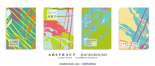 Abstract universal grunge art texture, web header template. Collage page, design for card, invitation, brochure brush strokes style, banner idea, book cover, booklet print, flyer sheet a4