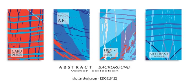 Abstract universal grunge art texture, web header template. Collage page, design for card, invitation, brochure brush strokes style, banner idea, book cover, booklet print, flyer sheet a4