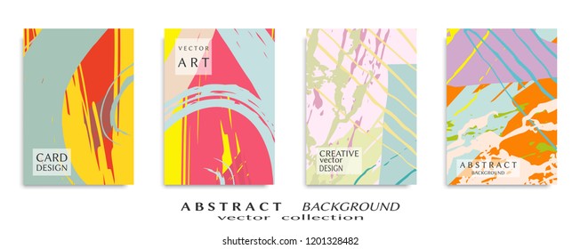 Abstract universal grunge art texture, web header template. Collage page, design for card, invitation, brochure brush strokes style, banner idea, book cover, booklet print, flyer sheet a4