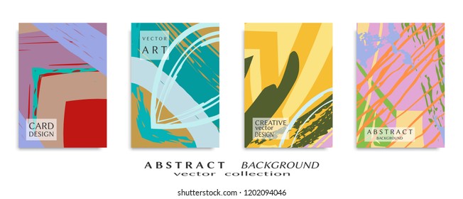 Abstract universal grunge art texture, web header template. Collage page, design for card, invitation, brochure brush strokes style, banner idea, book cover, booklet print, flyer sheet a4