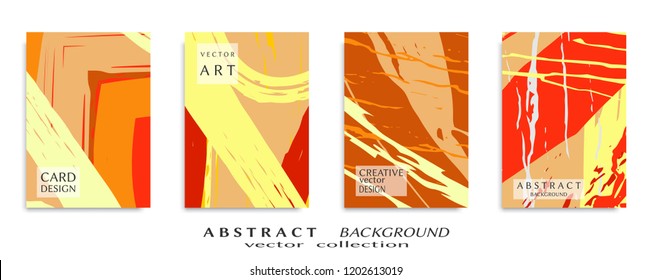 Abstract universal grunge art texture, web header template. Collage page, design for card, invitation, brochure brush strokes style, banner idea, book cover, booklet print, flyer sheet a4