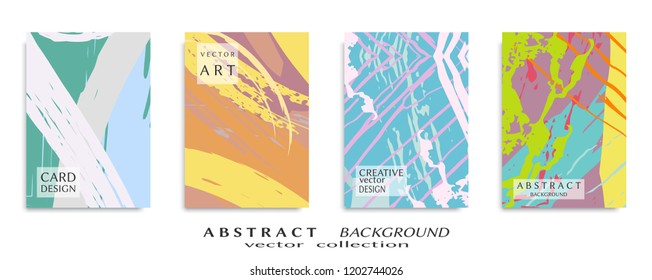 Abstract universal grunge art texture, web header template. Collage page, design for card, invitation, brochure brush strokes style, banner idea, book cover, booklet print, flyer sheet a4