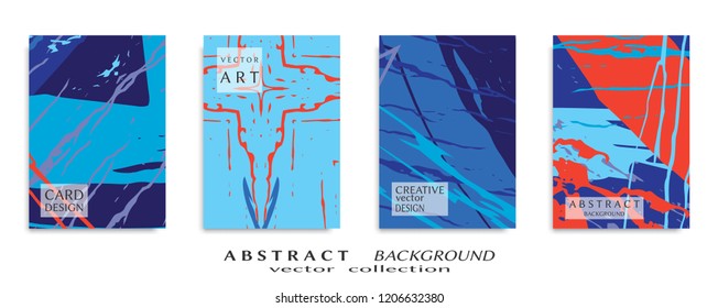 Abstract universal grunge art texture, web header template. Collage page, design for card, invitation, brochure brush strokes style, banner idea, book cover, booklet print, flyer sheet a4