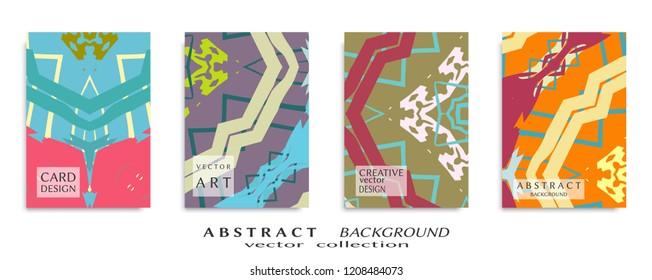 Abstract universal grunge art texture, web header template. Collage page, design for card, invitation, brochure brush strokes style, banner idea, book cover, booklet print, flyer sheet a4